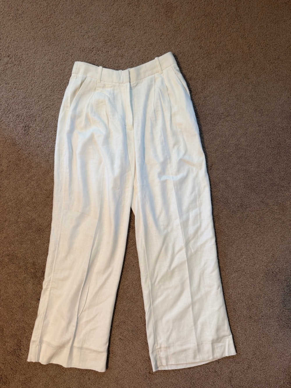 Abercrombie White Linen Pants